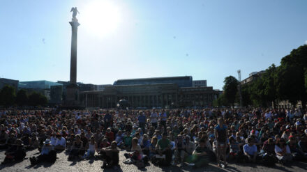 Die heißesten Tage im Juni seit Aufzeichnung der Wetterdaten... Auf dem Kirchentag herrschte trotzdem Begeisterung