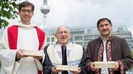 Die Initiatoren des House of One in Berlin setzen sich für ein gutes Zusammenleben der Religionen in einer multirelgiösen Gesellschaft ein