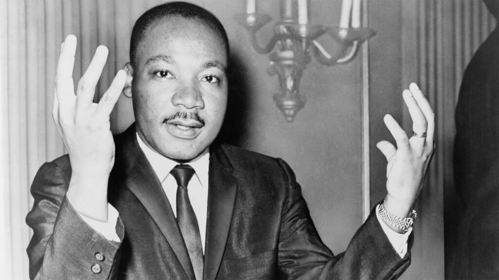 Der Baptistenpastor und Bürgerrechtler Martin Luther King jr.