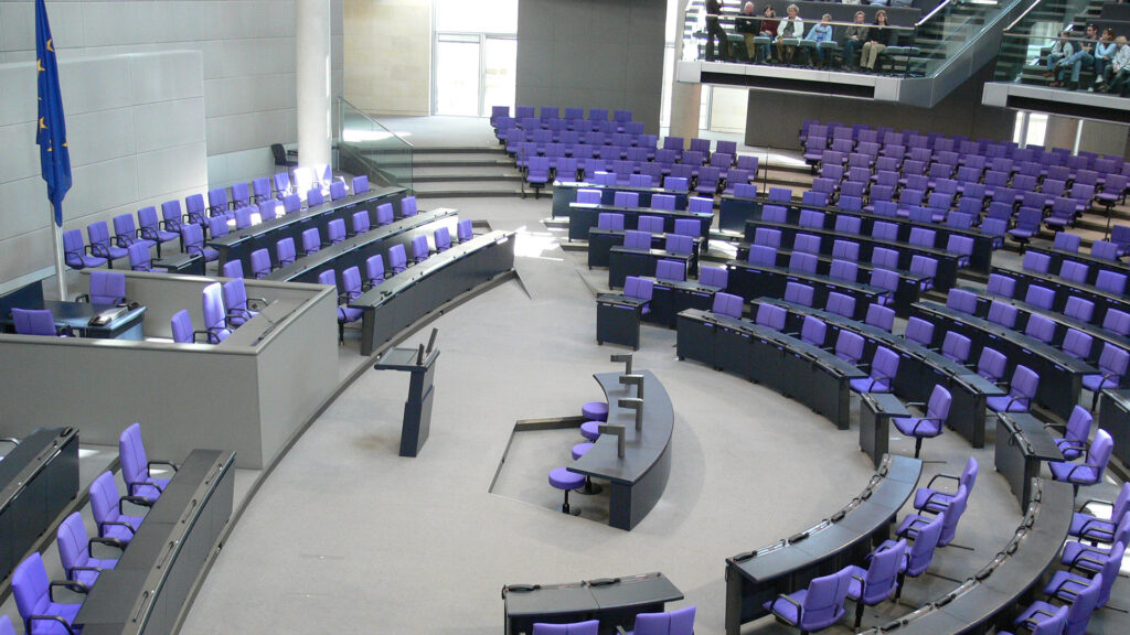 Der Plenarsaal des Bundestages (Archivbild)