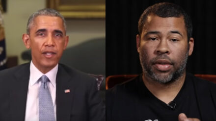 Der Comedian Jordan Peele (re.) hat eine neue Videotechnik genutzt, um so zu tun, als habe der ehemalige US-Präsident Barack Obama unflätige Dinge über seinen Amtsnachfolger gesagt