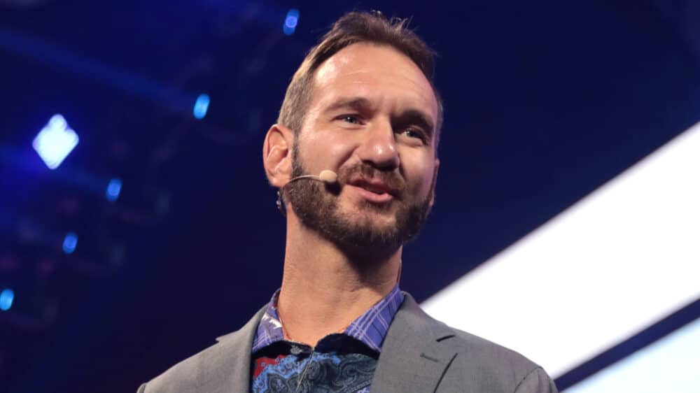 Der Evangelist und Motivationsredner Nick Vujicic