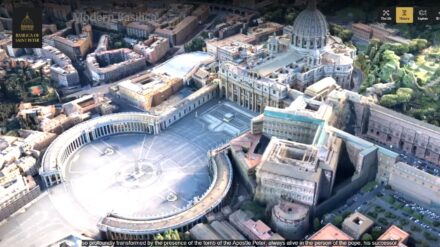 3D-Darstellung des Petersdoms