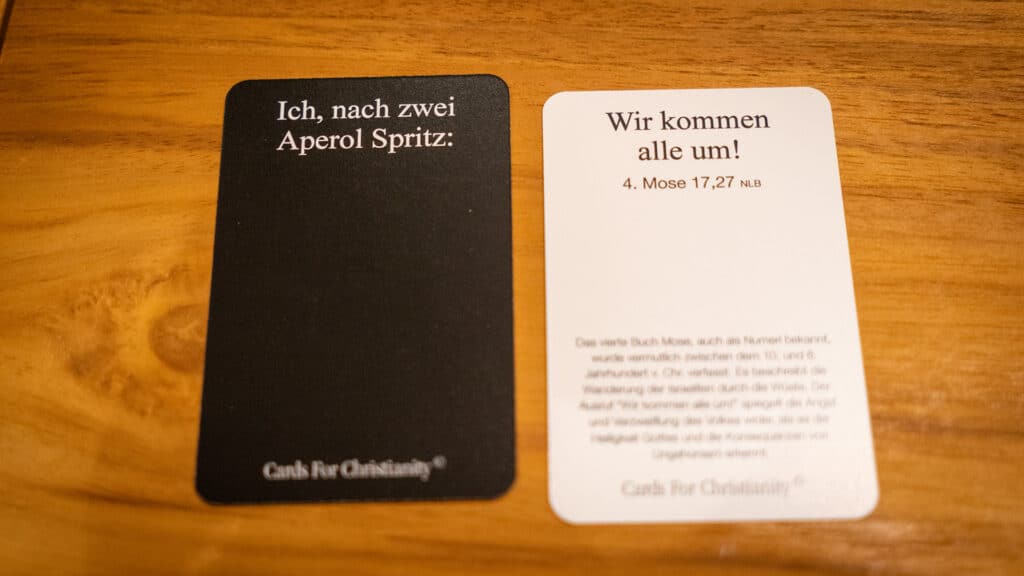 Cards for Christianity, Kartenspiel