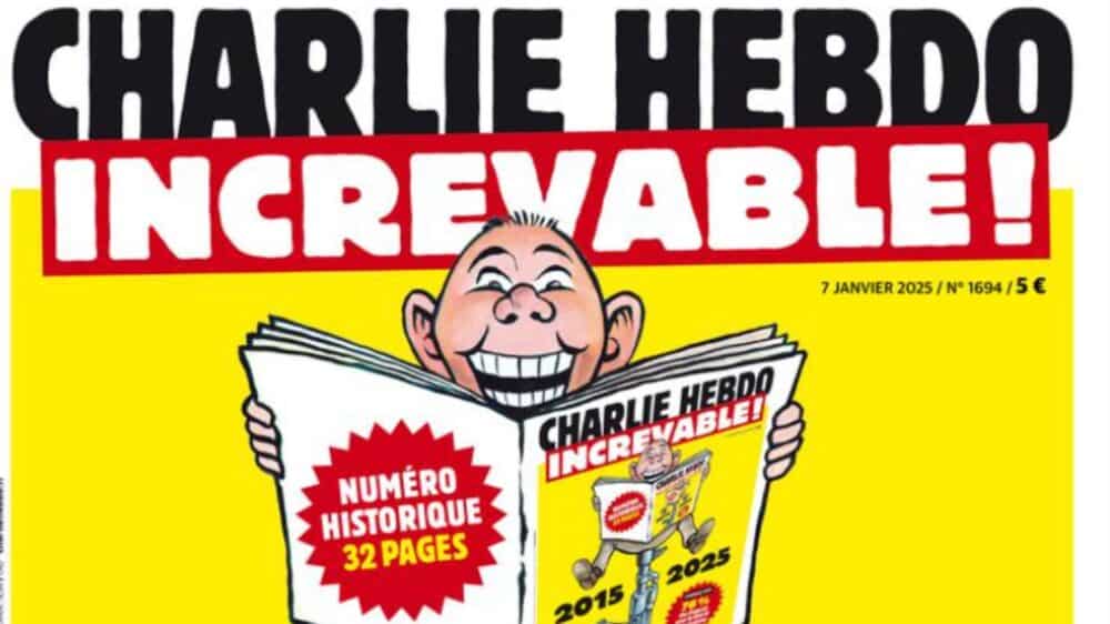 Charlie Hebdo - Ausgabe 07.01.2025 - Titelbild