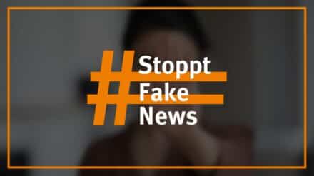 Werbebild von DJV Aktion #Stoppfakenews